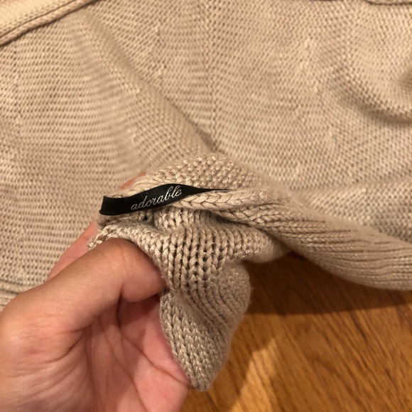 Cropped Knit Sweater Jacket - Picture 6 of 6